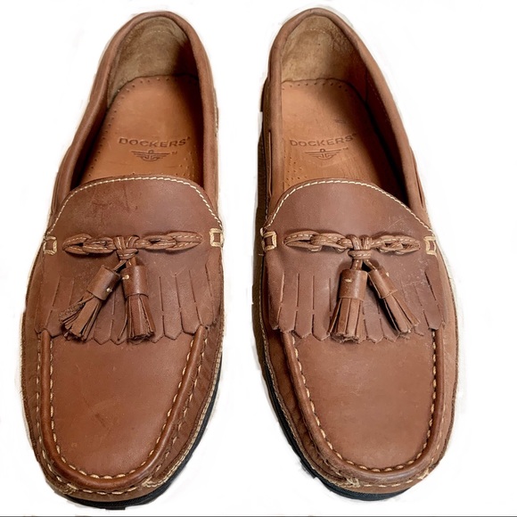 Dockers Other - Dockers-Size 9-Tan-Leather-Tassel-Loafers-Casual